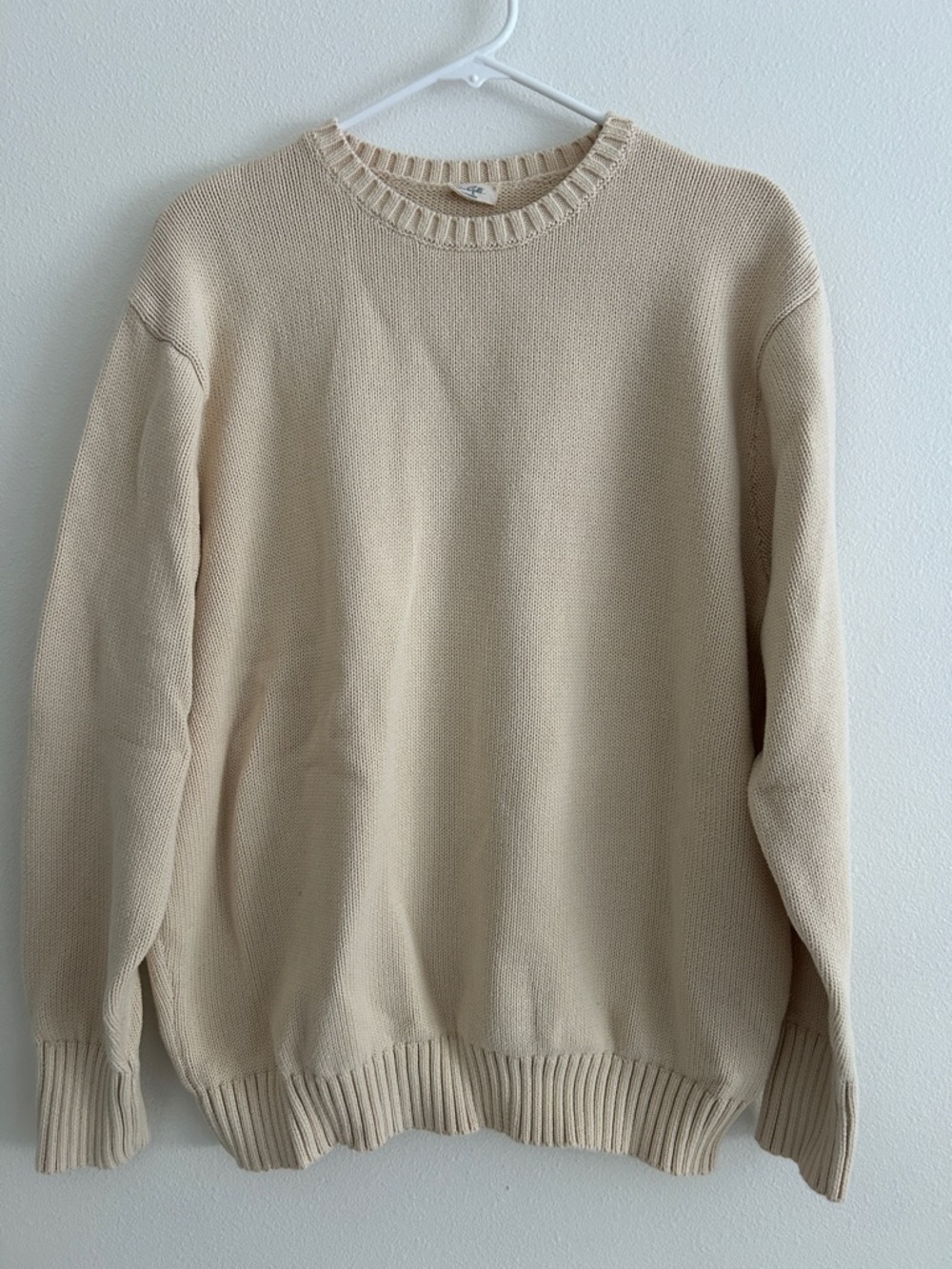 John Galt Oversized 100% Cotton Knit Sweater Small Medium